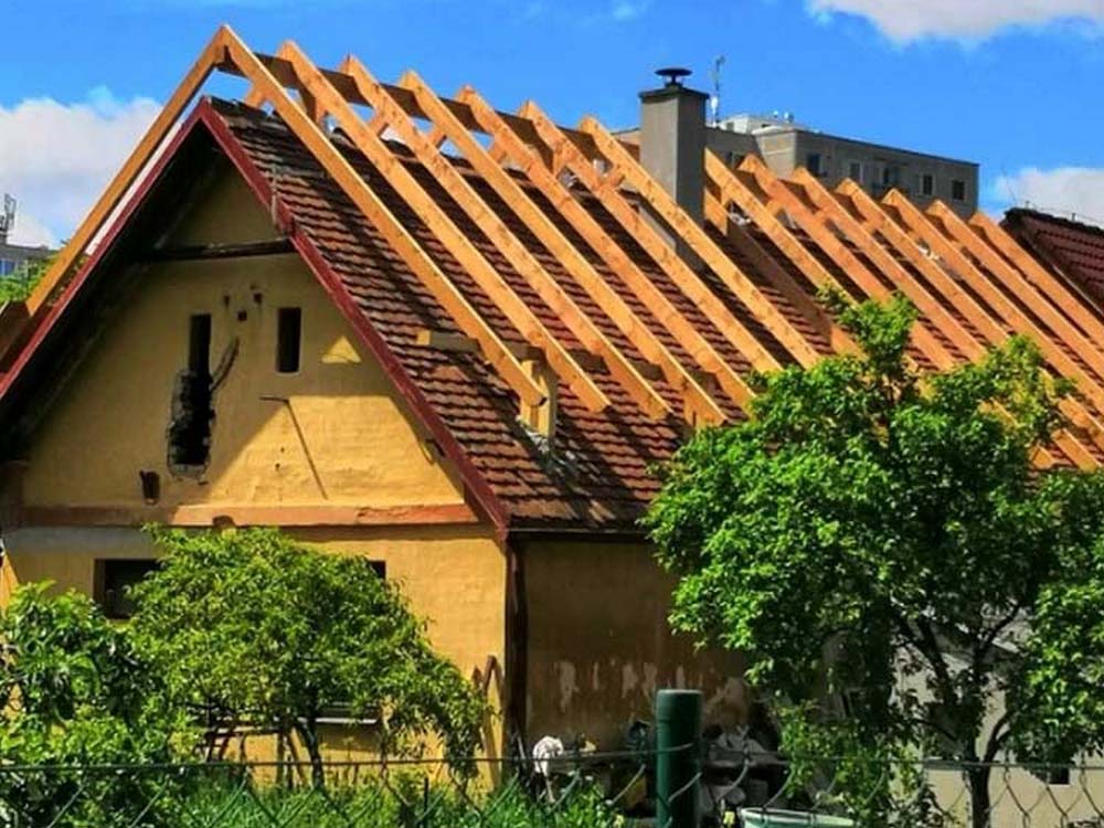 Naše práce - Konstrukce střechy